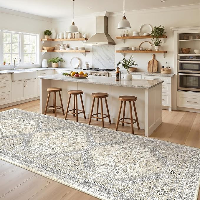 3x10 Runner Rug Non Slip Washable by Restydon