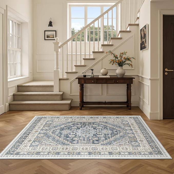 3x5 Washable Area Rug for Entryway, Kitchen Rugs Non Slip for Dining Room - Image 5