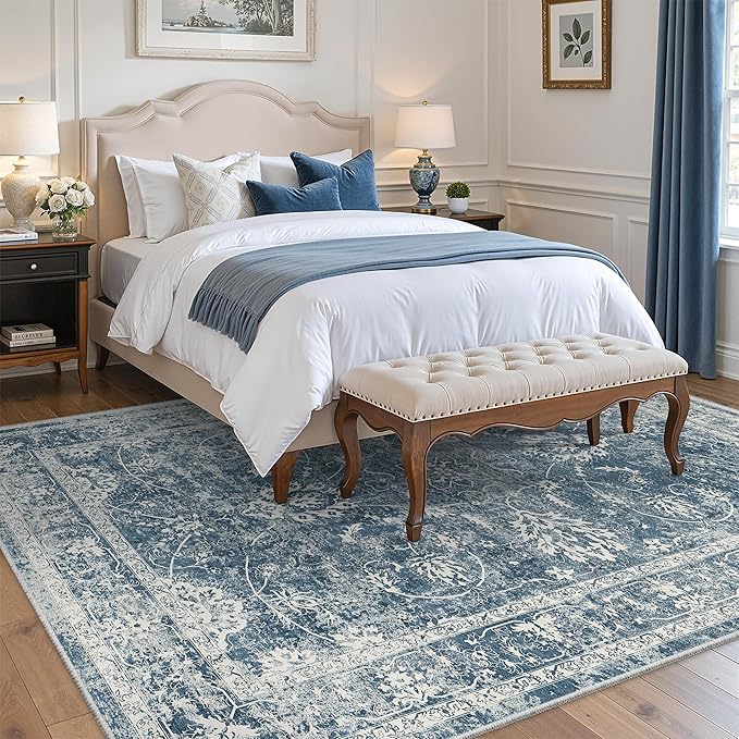 Madane 8x10 Area Rugs for Living Room, Machine Washable Vintage Rug - Image 2