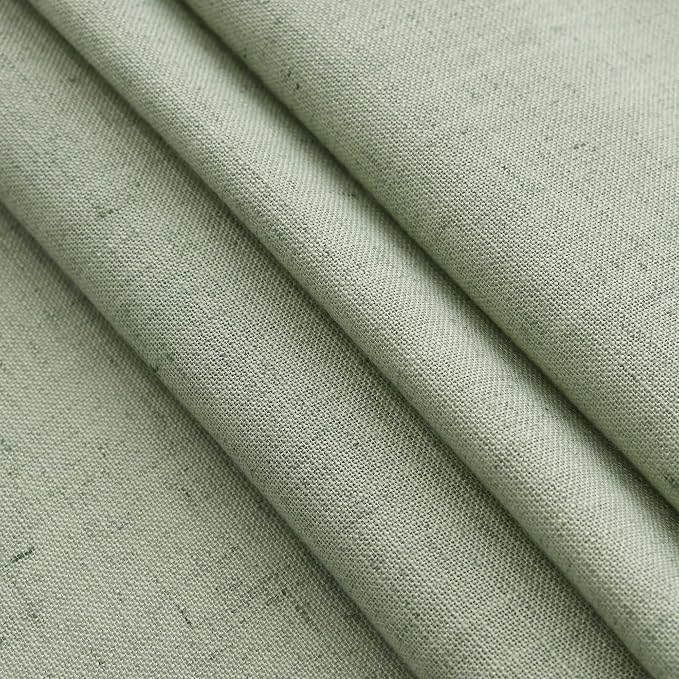 Sheer Light Sage Linen Curtains 72 Inch Length - Image 7
