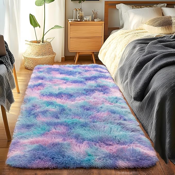 Runner Rugs for Bedroom 2x6 Rug Runners for Hallways Non Slip Soft Shag Bedside - Image 3