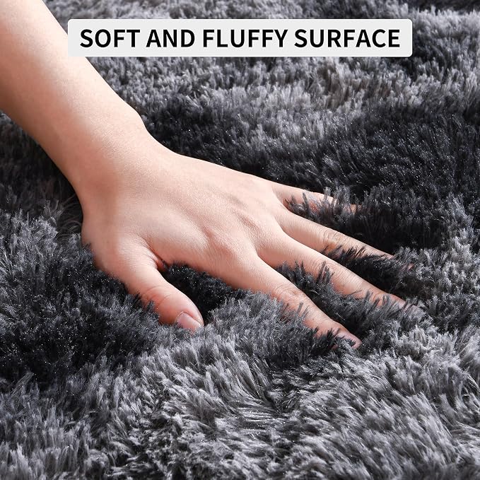 Tepook Soft Fluffy Rugs for Living Room, 5x7 Shaggy Area Rug for Bedroom - Image 7