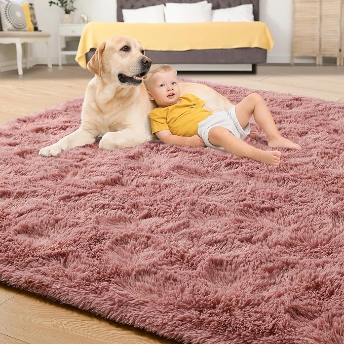 Tepook Super Soft Fluffy Rugs for Living Room, Shag 6x9 Area Rugs for Bedroom - Image 4