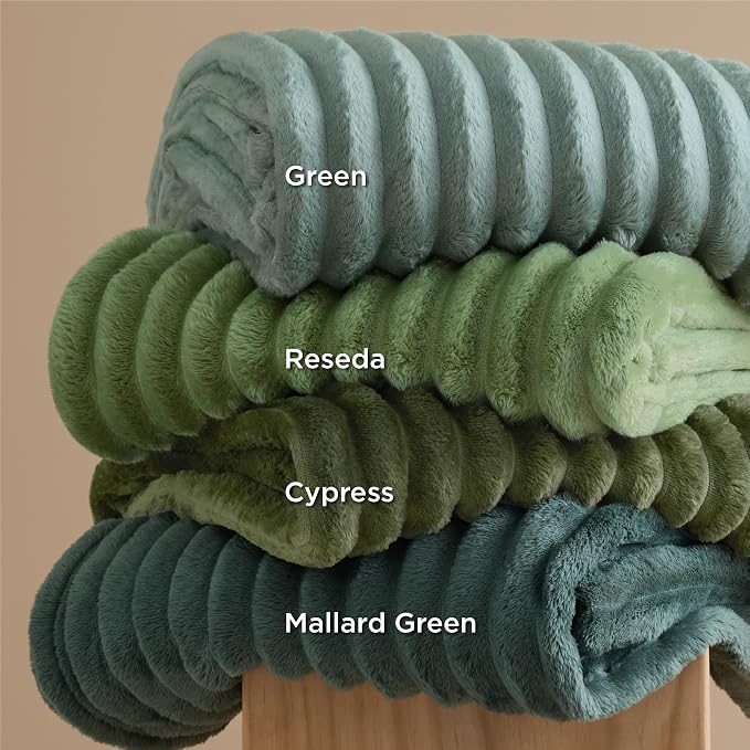 Bedsure GentleSoft Sage Green Throw Blanket - Image 8