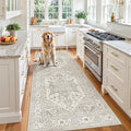 Madane Hallway Runner 3x8, Kitchen Rugs Washable Entryway Rug 8ft Vintage by Madane