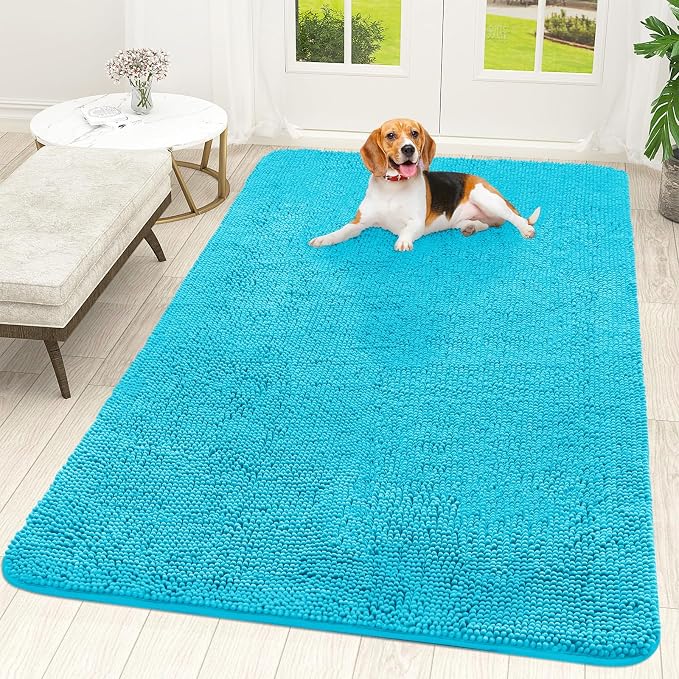OLANLY Dog Door Mat for Muddy Paws 70x46, Absorbs Moisture and Dirt, Absorbent by OLANLY