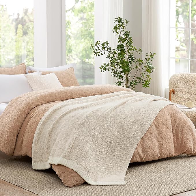 Snuggle Sac Buttery Ivory Bedding Blankets Twin Size 60x80, Super Soft Blankets - Image 8