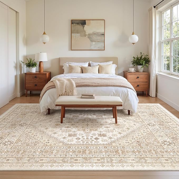 zesthome 7x9 Area Rug, Super Soft Washable Rugs - Image 9
