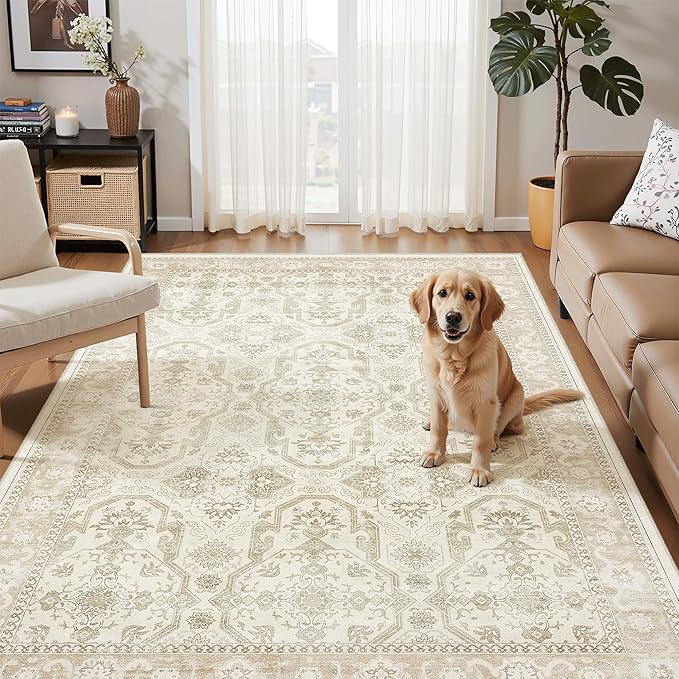 3x5 Rug, Small Area Rug for Kitchen, Machine Washable Non-Slip Throw Rug - Image 3