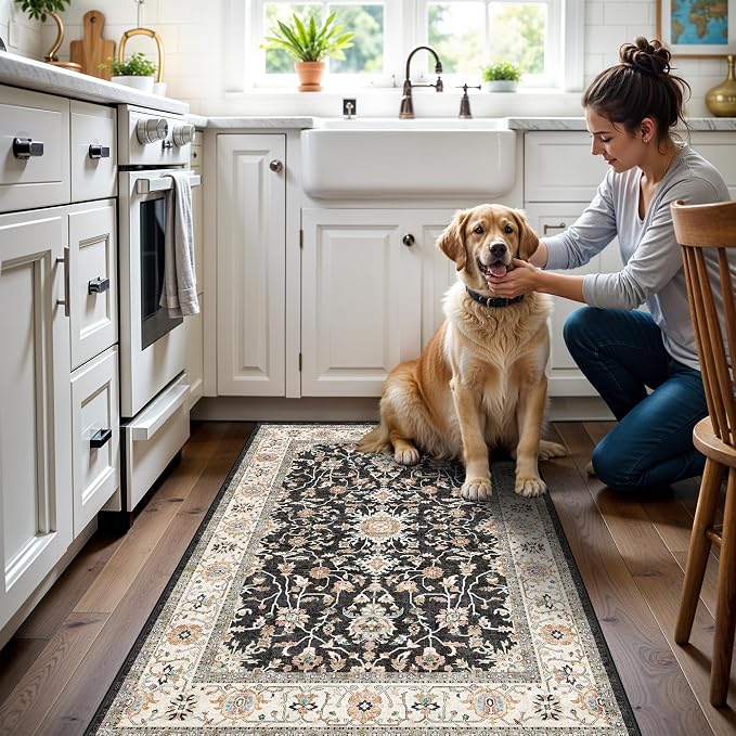 Washable 3x4 Entryway Runner Rug - Image 2