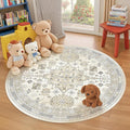 zesthome Washable Round Rug - 5ft Ultra-Thin Circle Area Rugs by Zesthome