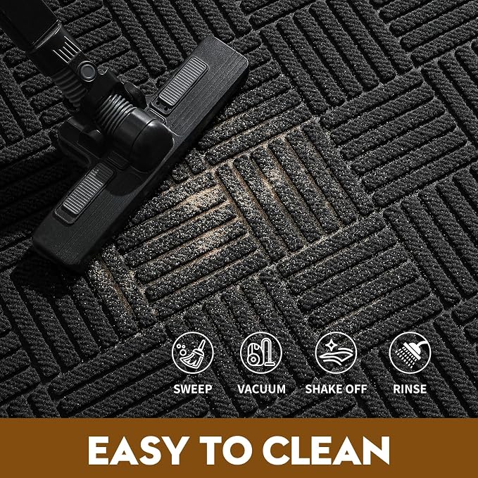 Front Door Mat, Heavy Duty Waterproof Doormat 47.5"x35.5", Stain Fade Resistant - Image 5