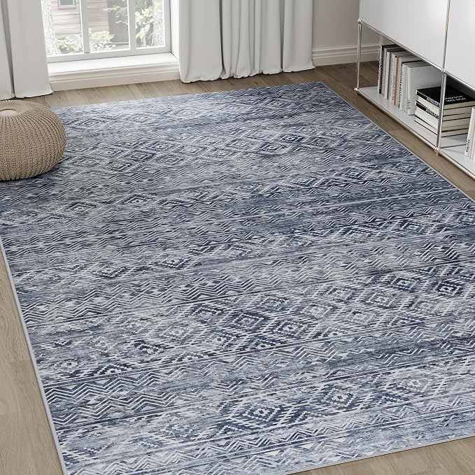 9x12 Area Rugs Washable Rug: Anti-Skid Abstract Modern Living Room Rug Soft - Image 7