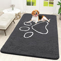 OLANLY Dog Door Mat for Muddy Paws 70x46, Paw Print Design, Absorbs Moisture by OLANLY