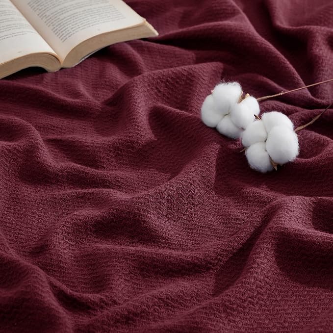Bedsure GentleSoft 100% Cotton Large Throw Blanket by Unknown
