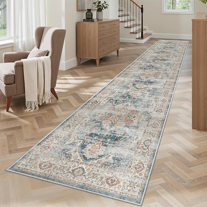 Madane Runner Rugs for Hallway 2x10 Long Washable Non-Slip Hallway Runner Rug - Image 2