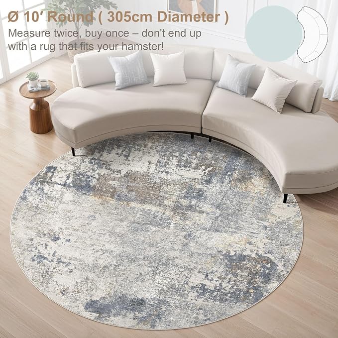 10ft Round Area Rug Living Room Rugs - Image 3