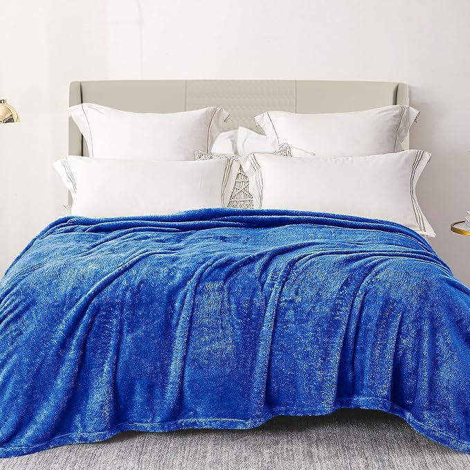 Exclusivo Mezcla Plush Fuzzy Fleece Bed Blanket King Size, Super Soft, Fluffy by ExclusivoMezcla