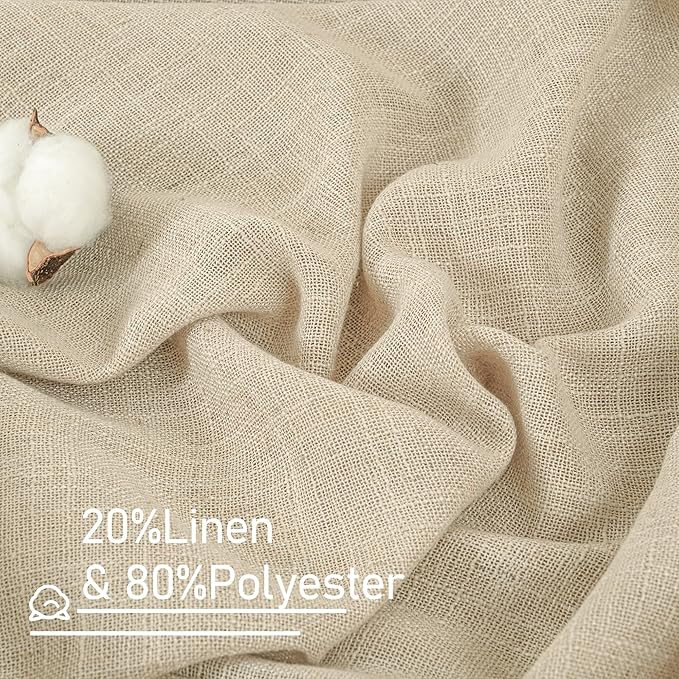 LAMIT Linen Curtains 72 inches Long - Image 2
