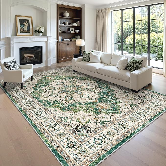 zesthome 9x12 Area Rugs, Stain Resistant Washable Rug, Ultra-Thin Rugs - Image 4