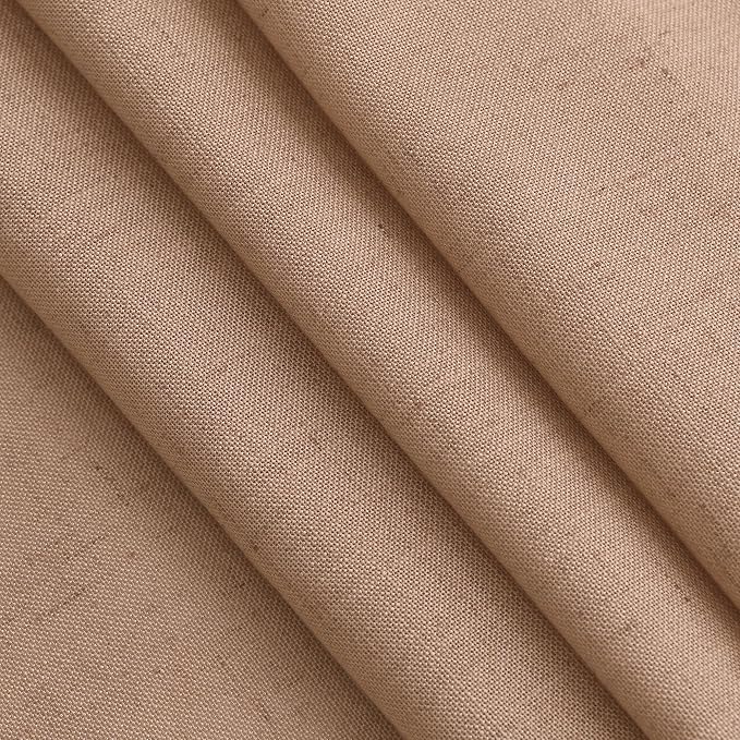 Extra Long Peach Linen Curtains 120 Inch - Image 4