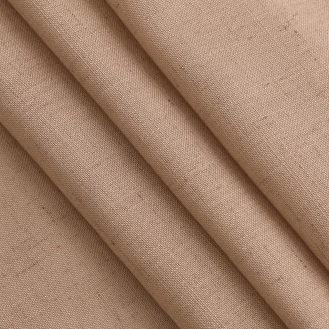 Nanspring Peach Linen Curtains 102 Inches Long Rod Pocket Back Tab Drapes 2 - Image 4