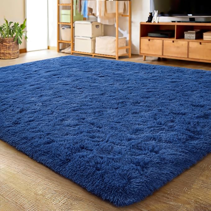 LOCHAS Ultra Soft Indoor Modern Area Rugs Fluffy Living Room Carpets by LOCHAS