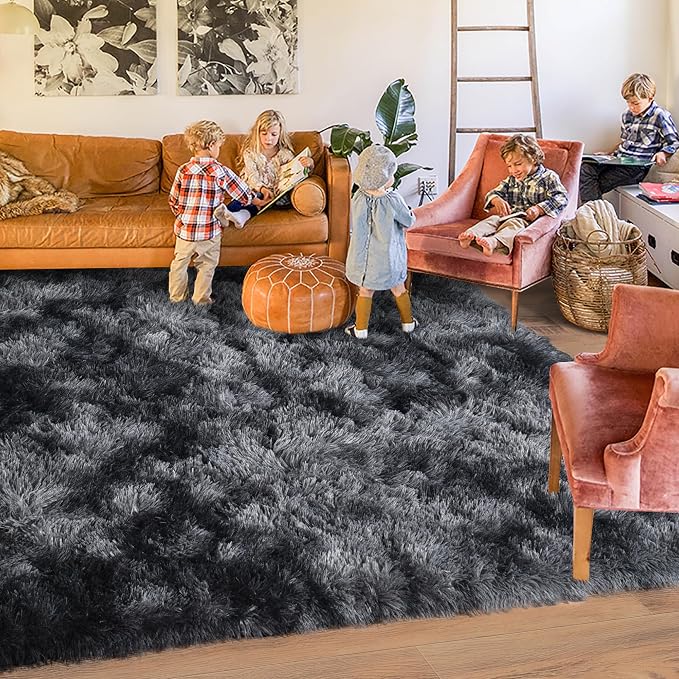 Rugs for Living Room 6x9, Soft Shaggy Modern Shag Area Rug for Bedroom - Image 6