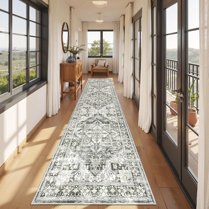 Kitchen Runner Rug Non Slip Washable 2.5x10, Soft Ultra-Thin Entryway Rug - Image 3