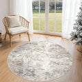 UERMEI 4ft Round Area Rug Living Room Rugs by UERMEI