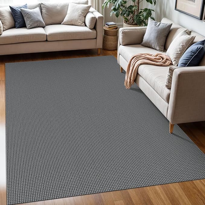 KOZYFLY Washable Area Rug 5x7 ft Rubber Backed Non Slip Rugs by KOZYFLY