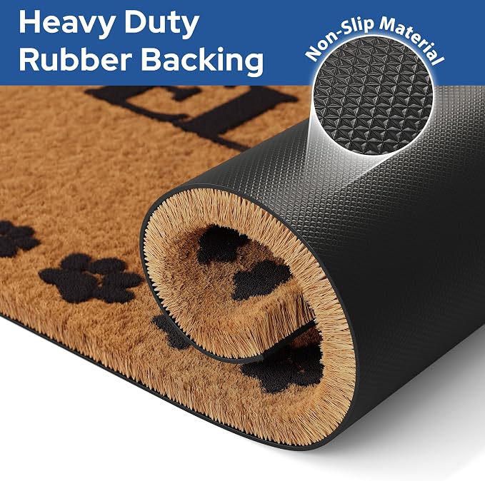 Barnyard Designs Natural Coco Coir Heavy Duty Backing Doormat - Image 5