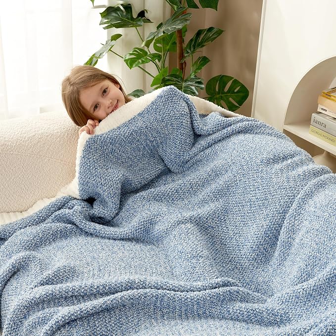 Snuggle Sac Blue Throw Blankets - Image 7