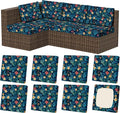 8Pcs Stretch Patio Cushion Covers, Outdoor Couch & Sofa Replacement Slipcovers by VORSHAPE