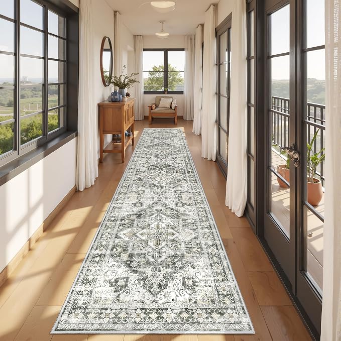 Runner Rug 2x10, Ultra-Thin Kitchen Rugs Non Slip Washable Rugs - Image 3