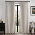 PleatedDrapes 112 Inch Extra Long Light Filtering Curtains by PleatedDrapes