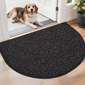 BEQHAUSE Dirt Trapper Door Mat 26" x 40" Half Circle Non Slip Rugs, Absorbent by BEQHAUSE