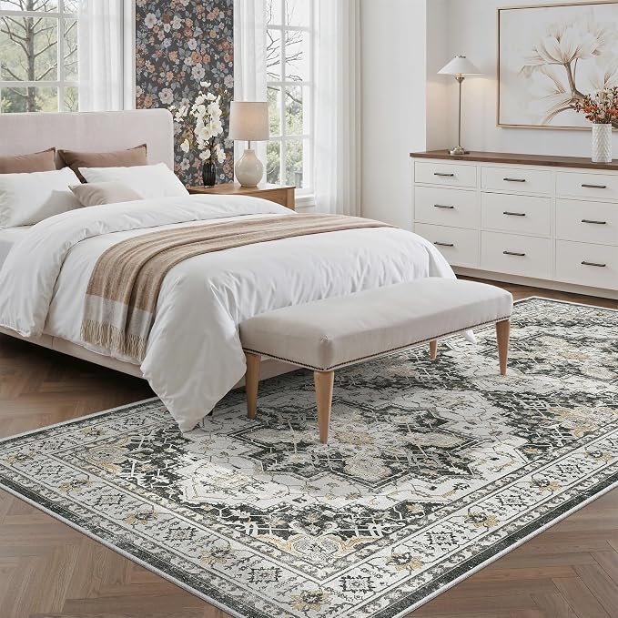 Madane Hallway Runner Rug 4x8 Wide: Washable Thin Runners - Image 4