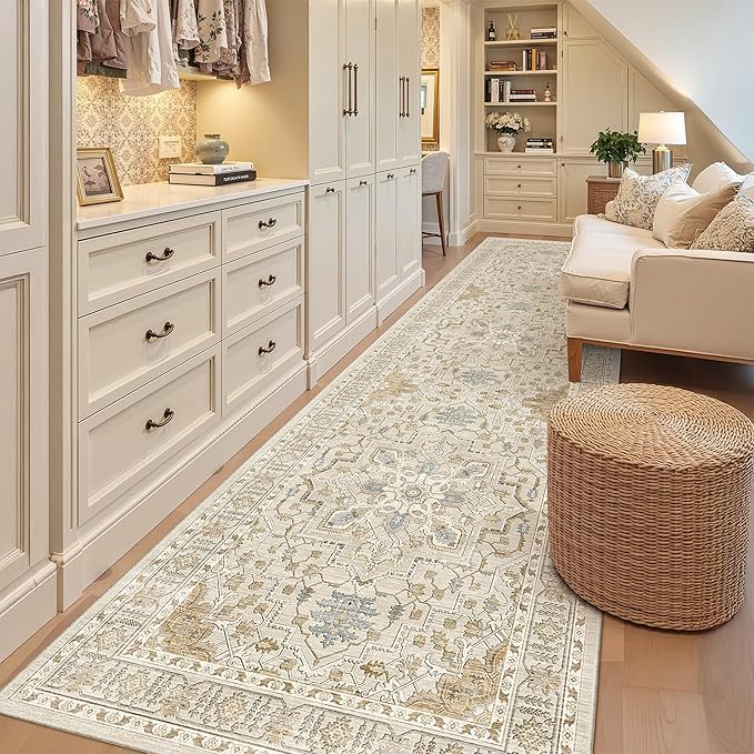 Madane Hallway Rug 3x10, Kitchen Rugs Washable Entryway Rug 10ft Vintage by Madane