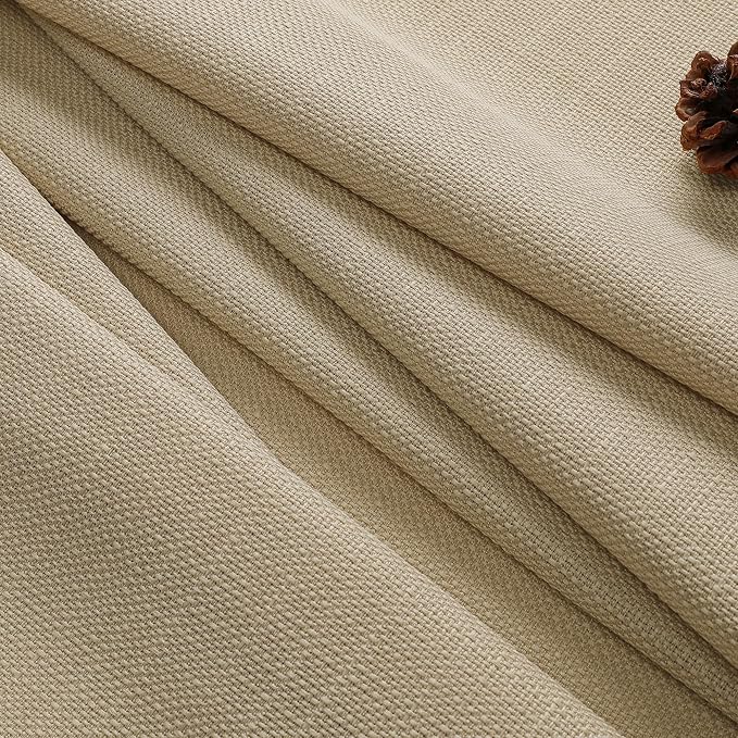 Chyhomenyc Camel Valance for Windows, Light Filtering Faux Linen Textured Small - Image 9