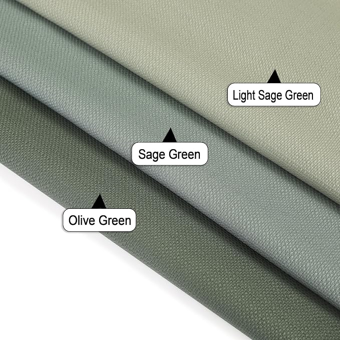 Chyhomenyc Sage Green Valance for Windows, Light Filtering Faux Linen Solid - Image 6