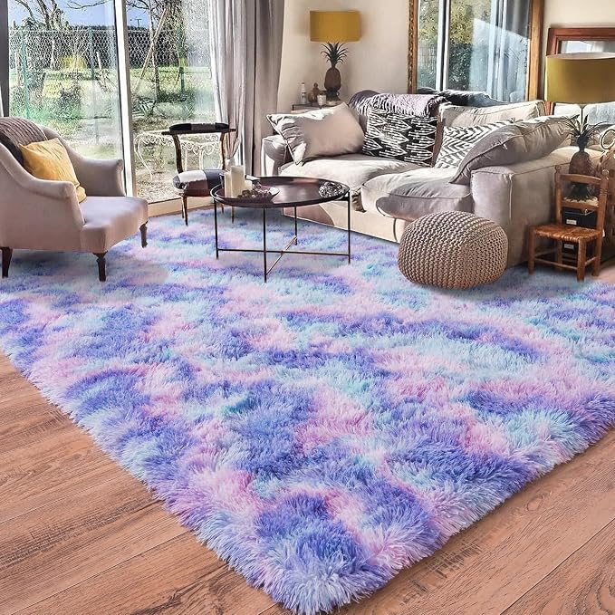 Rugs for Living Room 5x7, Soft Shaggy Modern Shag Area Rug for Bedroom - Image 7
