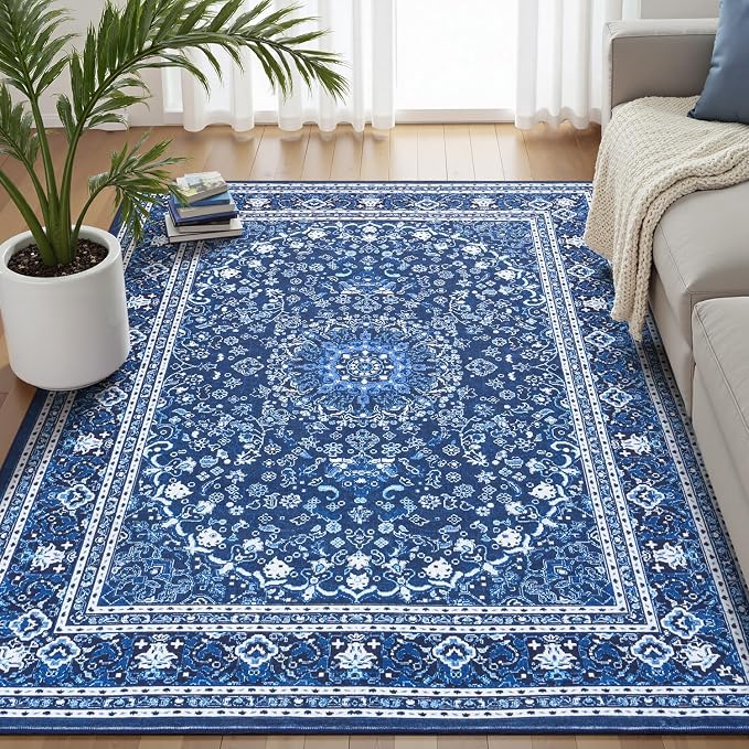 Lofus 5x7 Area Rugs for Living Room, Machine Washable Non-Slip Area Rug by Lofus