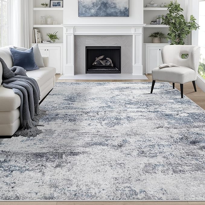 9x12 Area Rugs for Living Room Washable: Abstract Large Rug for Dining Room by Aelenmu