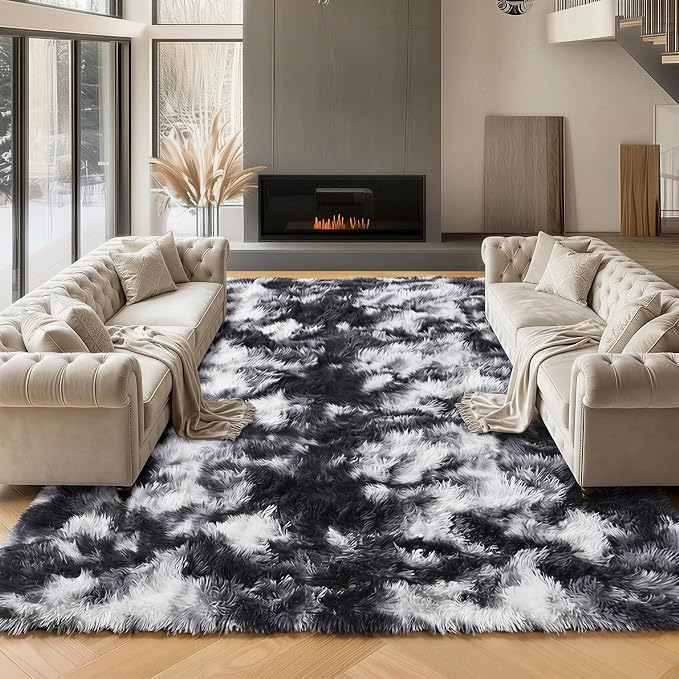 ONASAR 8x10 Area Rugs for Living Room, Soft Plush Thick Shaggy Big Floor Carpet by ONASAR