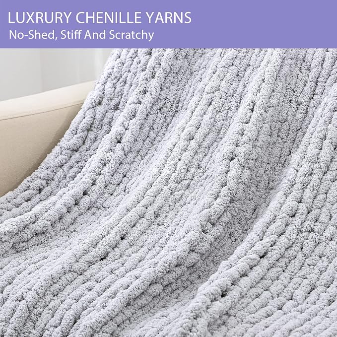 Bigacogo Chunky Knit Throw Blanket - Image 5