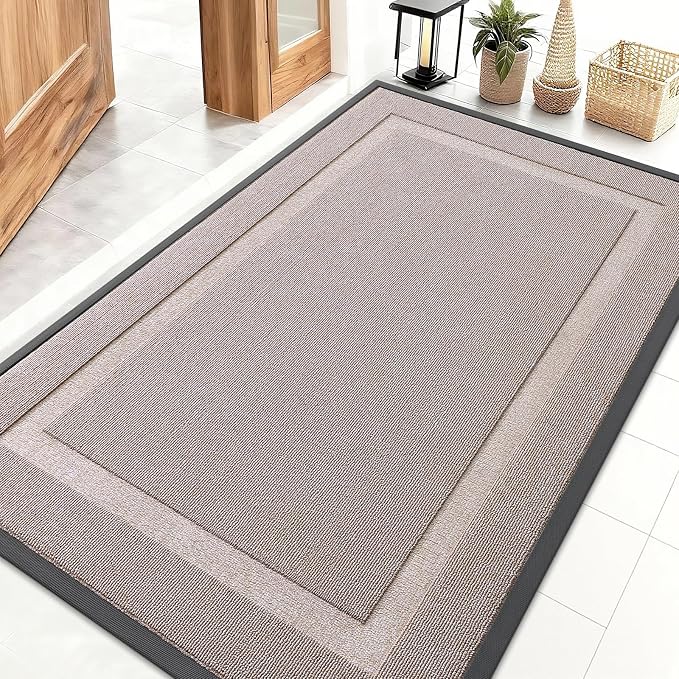 OLANLY Front Door Mat Indoor Outdoor Entrance, Waterproof All-Season, by OLANLY