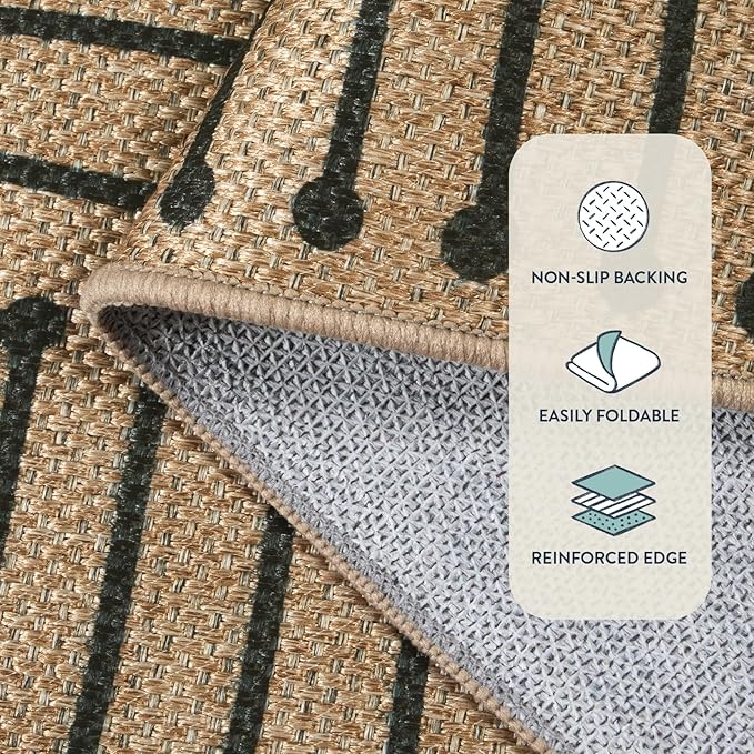 Lahome Neutral 3x5 Outdoor Rug - Image 4