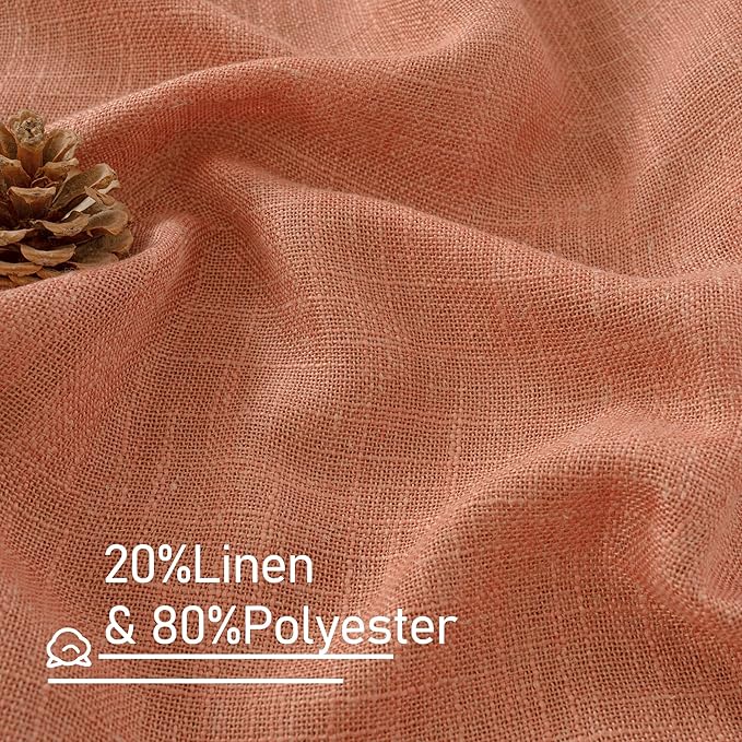 LAMIT Terracotta Linen Curtains - Image 2
