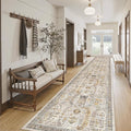 Madane Hallway Runner Rug 2'6''x14' Kitchen Runner, Non Slip Vintage Runners by Madane